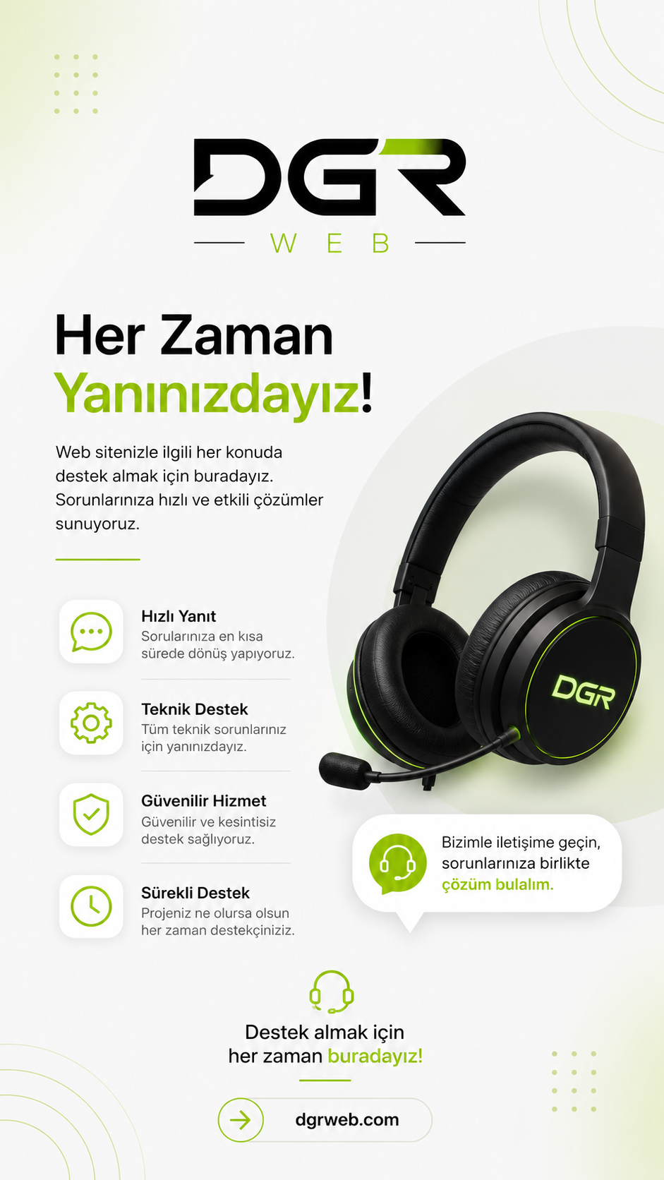 Teknik destek hizmeti görseli