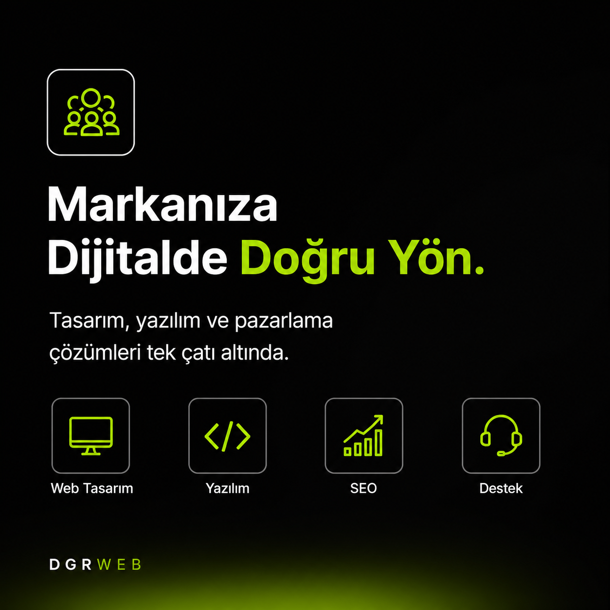 Marka dijital yön belirleme görseli